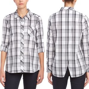 LAST CHANCE  Chaser | Crisscross Tail Bespoke Plaid Woven Shirt